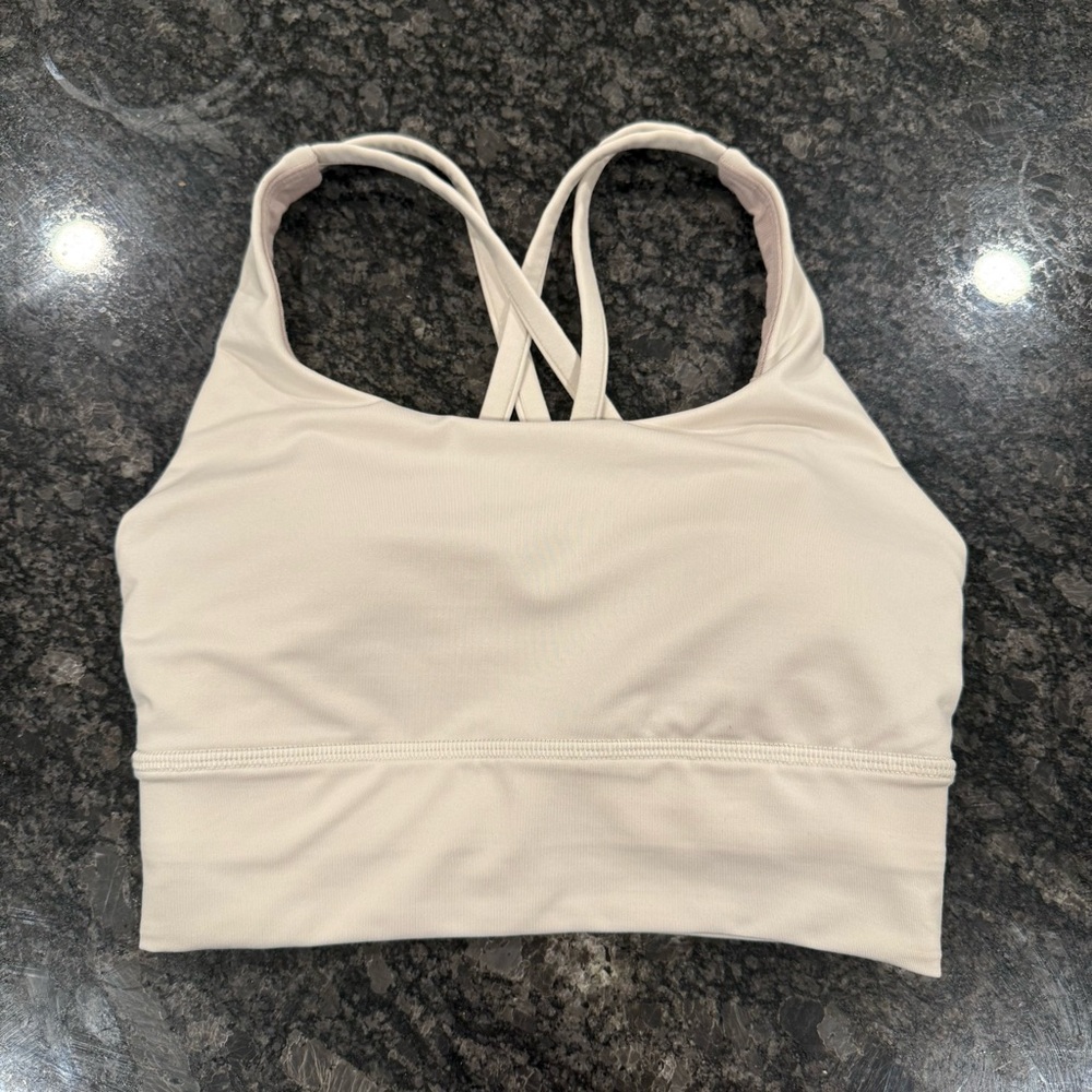 NWOT Lululemon Cream Sports Bra